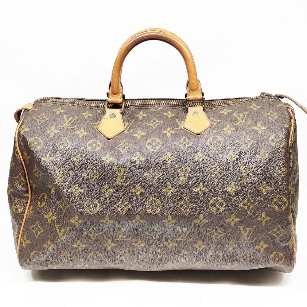 Louis Vuitton Brown and Tan Monogram Handbag 35